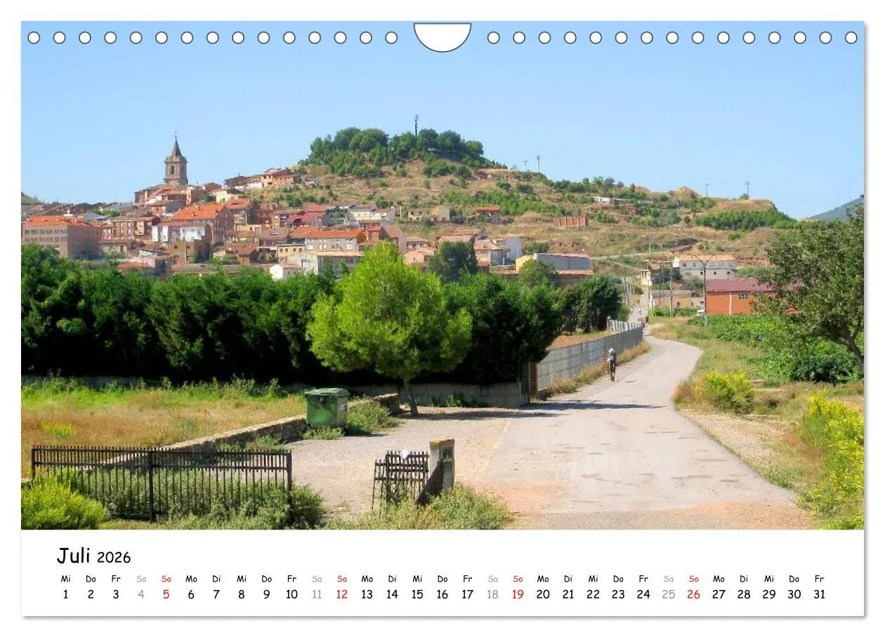 Bild: 9783516079814 | Jakobsweg - Camino Frances (Wandkalender 2026 DIN A4 quer),...