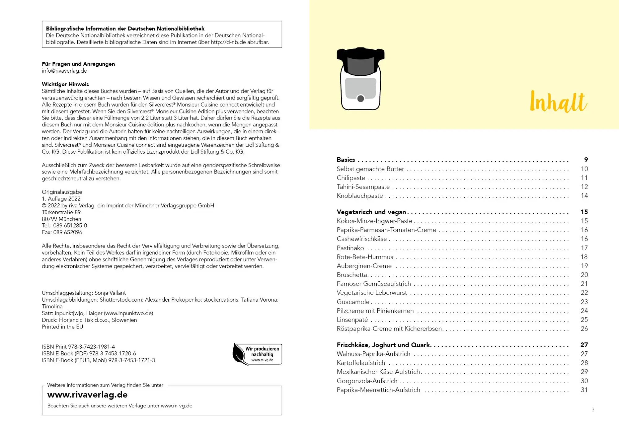 Bild: 9783742319814 | Aufstriche aus dem Monsieur Cuisine | Charly Till | Taschenbuch | 2021