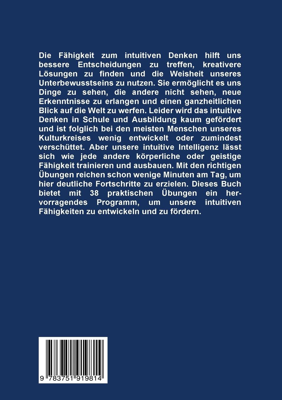 Rückseite: 9783751919814 | Intuition kann man lernen | Jos Barkely | Taschenbuch | 120 S. | 2020