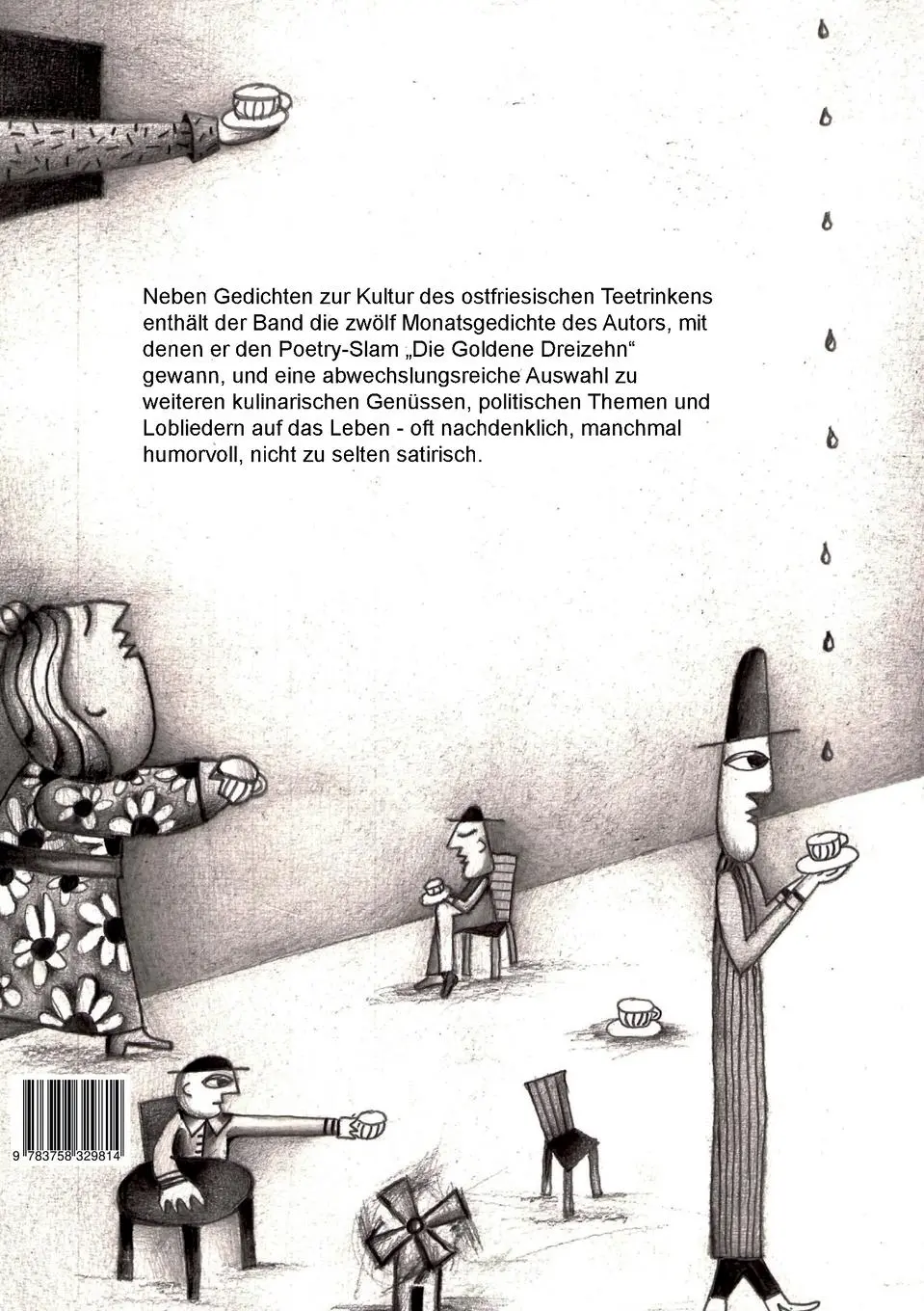 Rückseite: 9783758329814 | Teeologie | Gedichte aus zehn Jahren (2005 - 2014) | Heinrich Herlyn