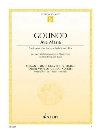 Cover: 9790001089814 | Ave Maria F | Charles Gounod | Buch | Deutsch | 1986 | Schott Music