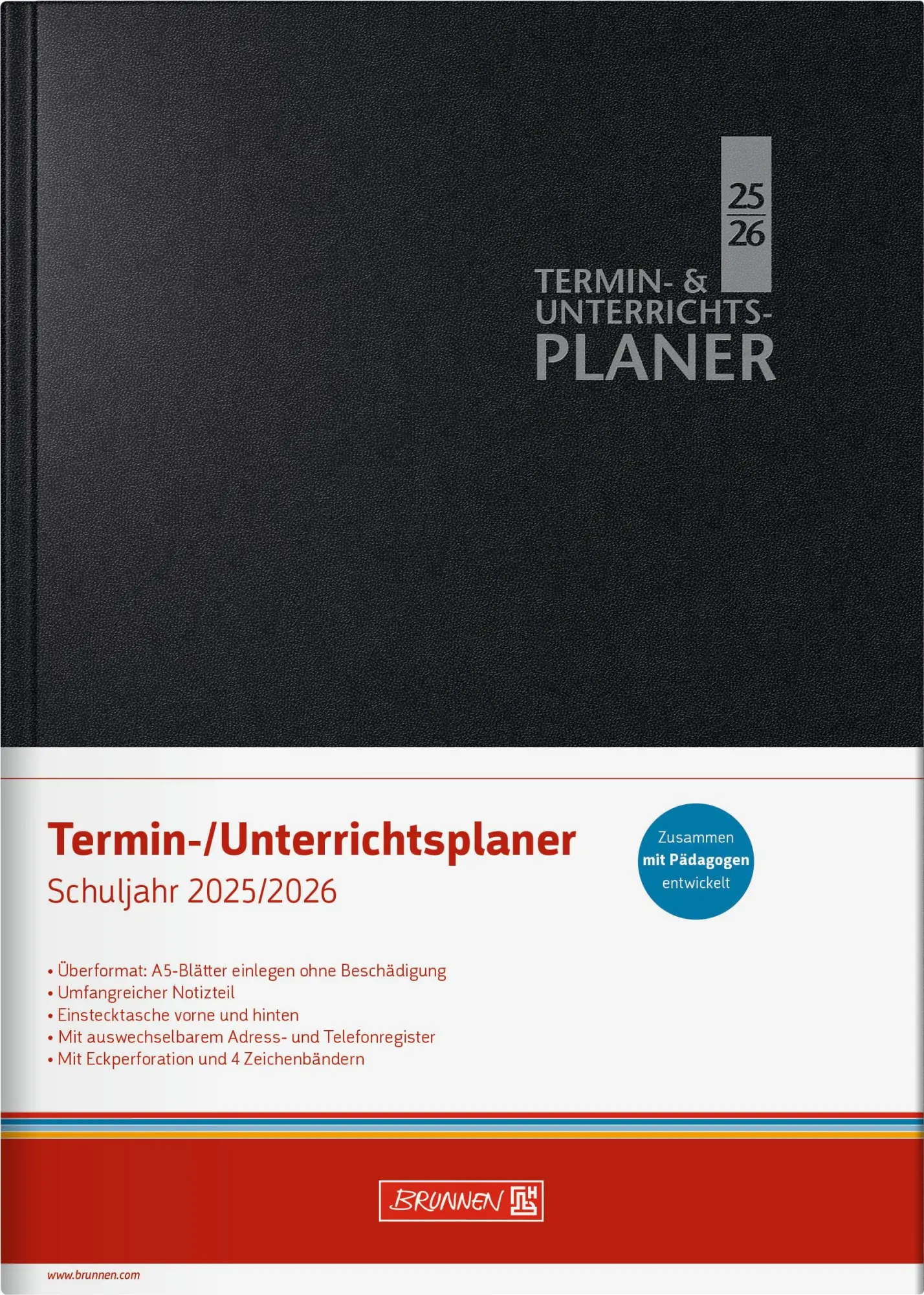 Bild: 4061947139914 | BRUNNEN Termin- &amp; Unterrichtsplaner (2025/2026), 2 Seiten = 1...