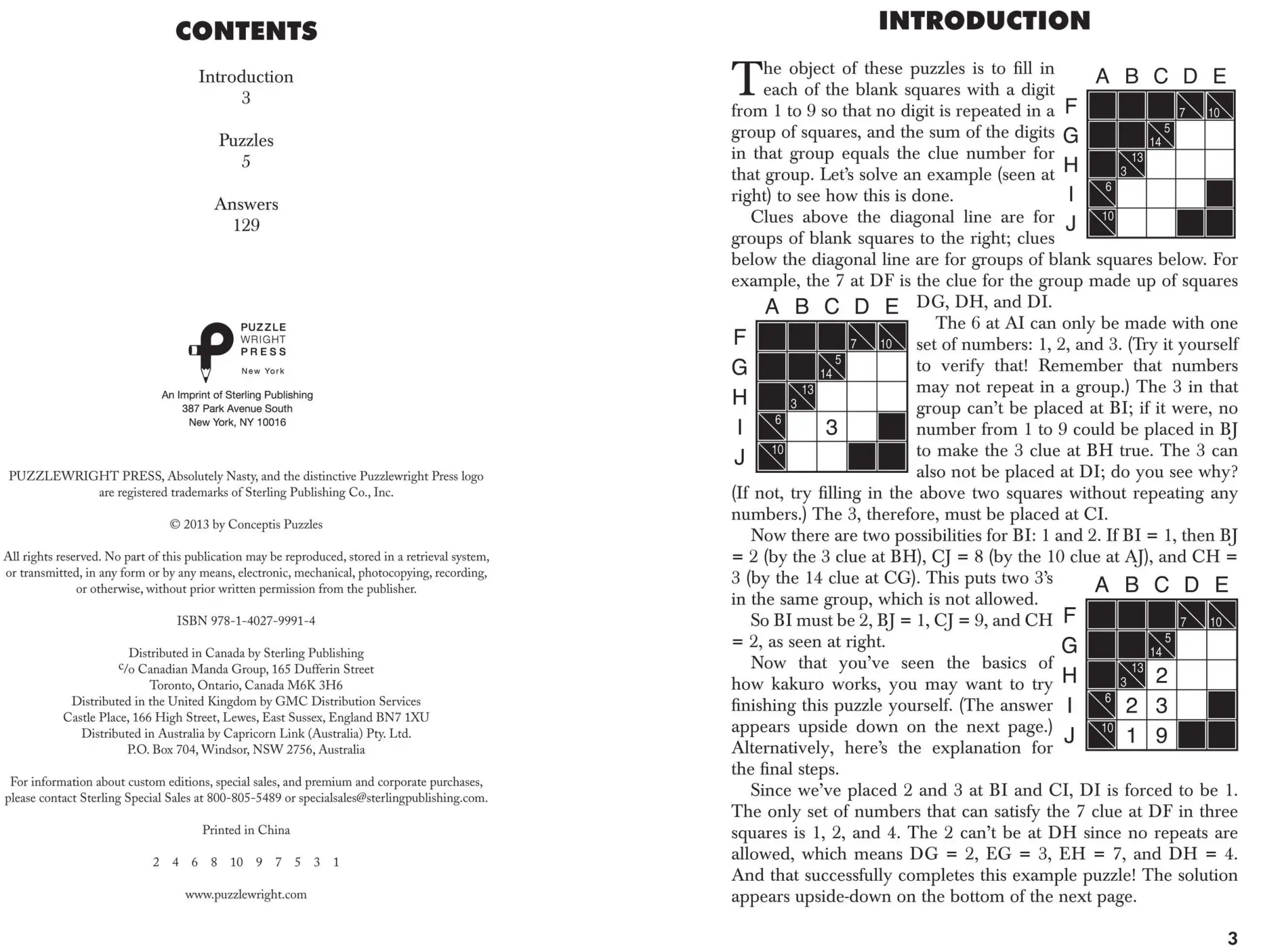 Bild: 9781402799914 | Kakuro, Level Three | Conceptis Puzzles | Taschenbuch | Englisch