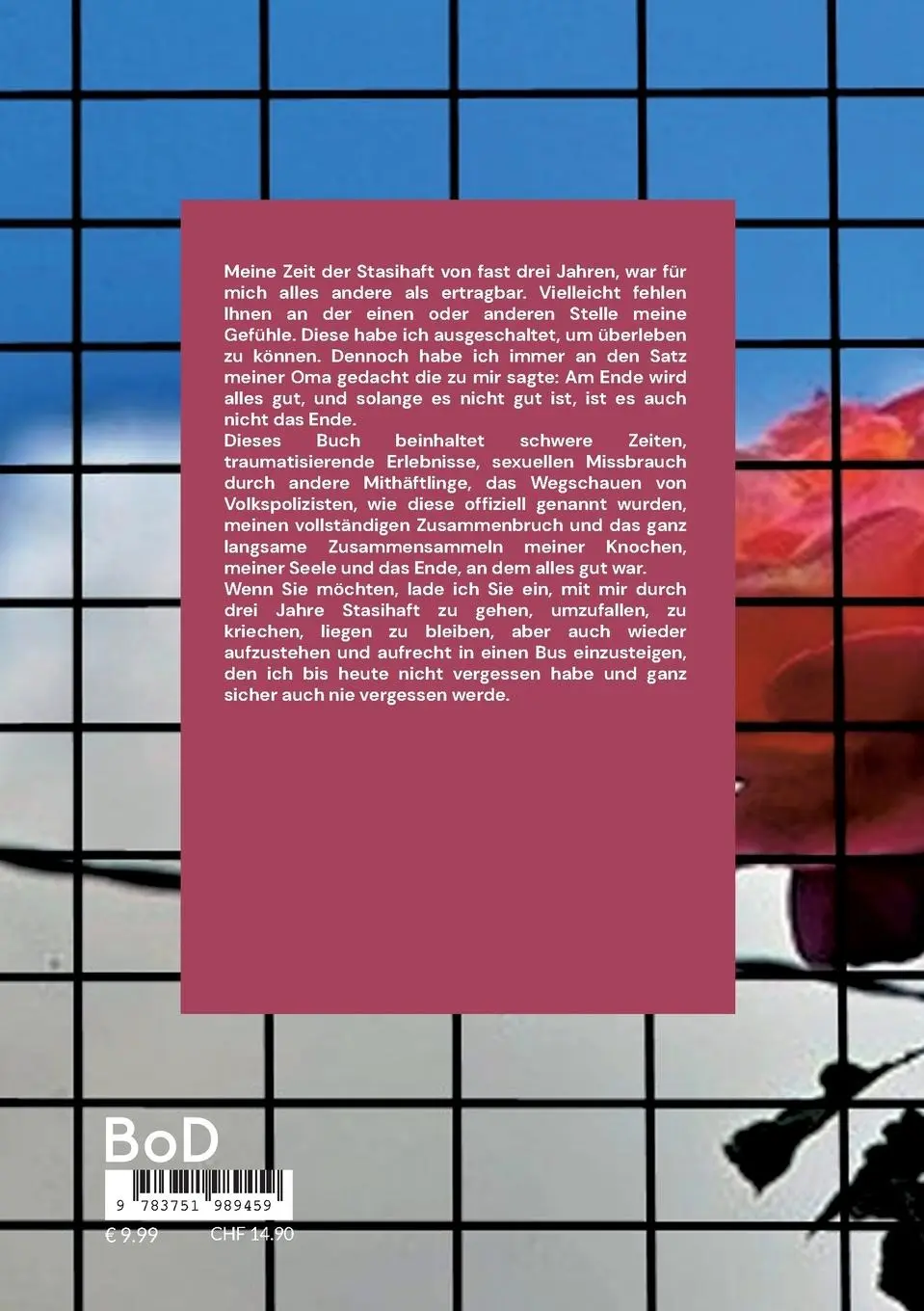 Rückseite: 9783750469914 | Himmel hinter Gittern | Meine Stasihaft in der DDR | Gerd Keil | Buch