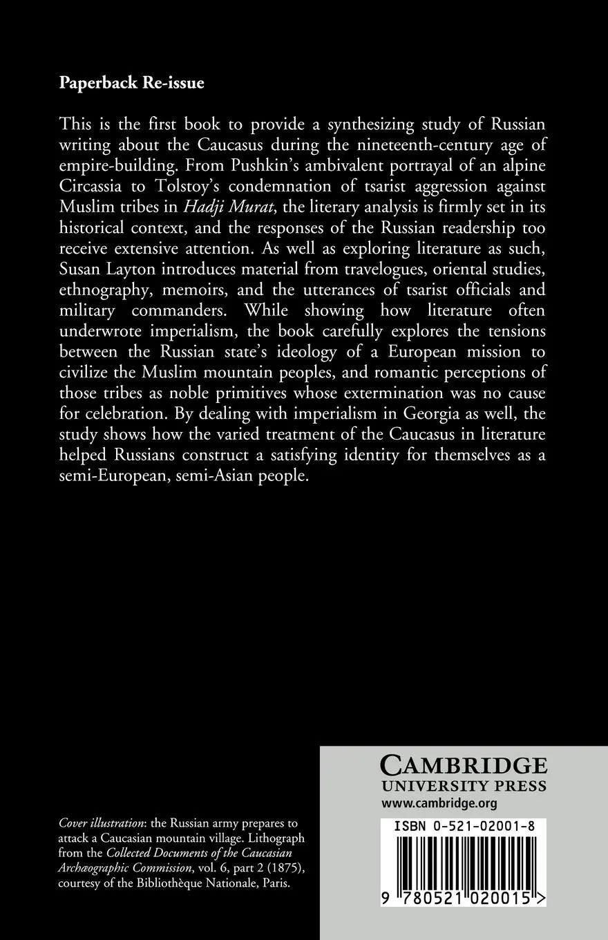 Rückseite: 9780521020015 | Russian Literature and Empire | Susan Layton | Taschenbuch | Englisch