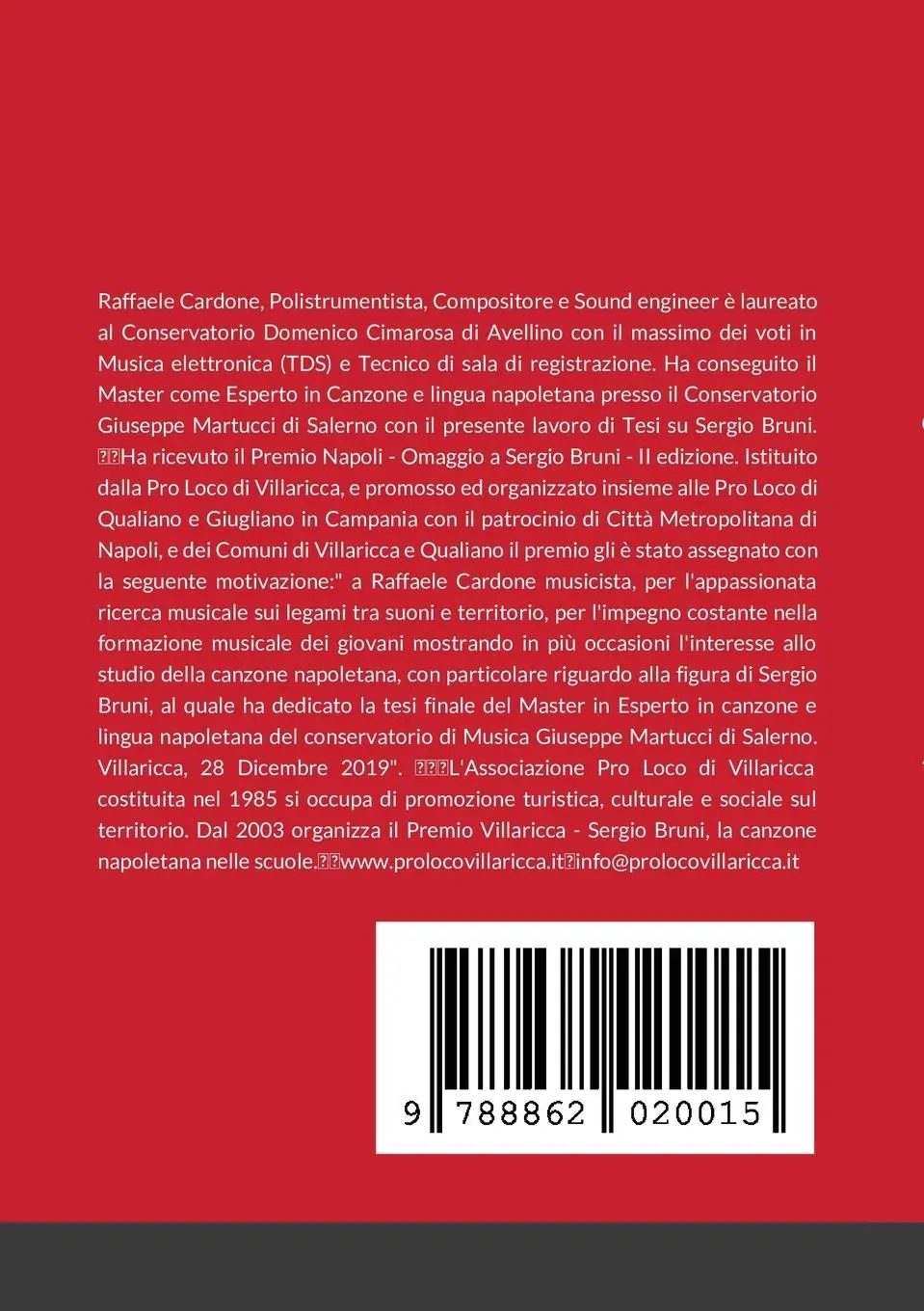 Rückseite: 9788862020015 | Sergio Bruni | La Voce di Napoli | Raffaele Cardone | Taschenbuch