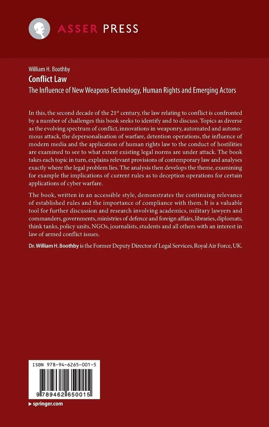 Rückseite: 9789462650015 | Conflict Law | William H. Boothby | Buch | xv | Englisch | 2014