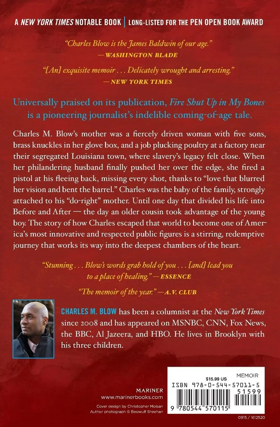 Rückseite: 9780544570115 | Fire Shut Up in My Bones | Charles M Blow | Taschenbuch | Englisch