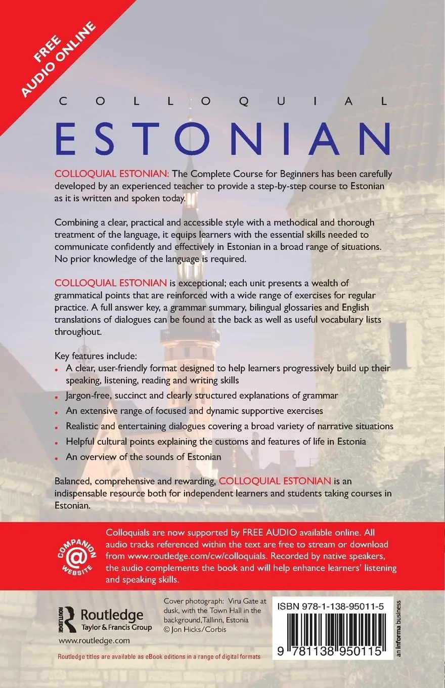Rückseite: 9781138950115 | Colloquial Estonian | Christopher Moseley | Taschenbuch | Englisch