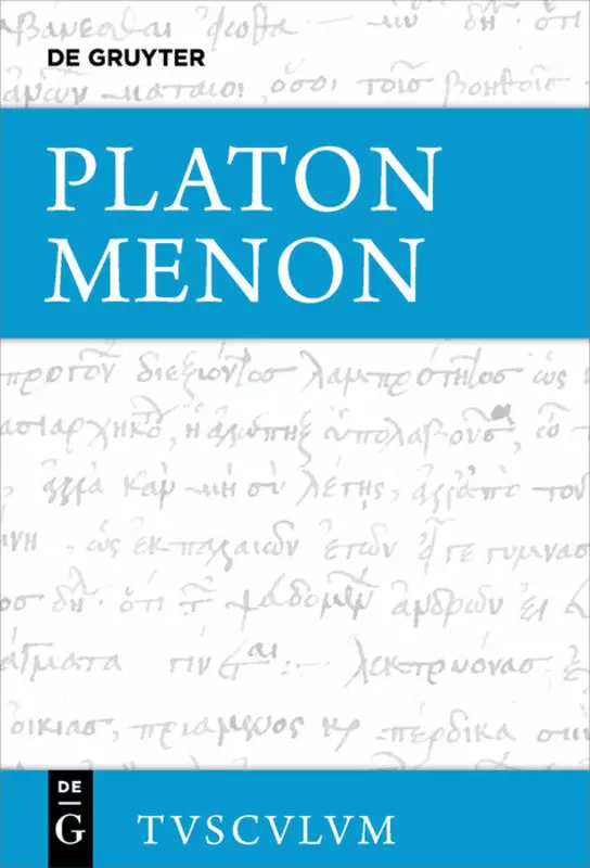 Cover: 9783110620115 | Menon | Griechisch - deutsch | Platon | Buch | 178 S. | Deutsch | 2019