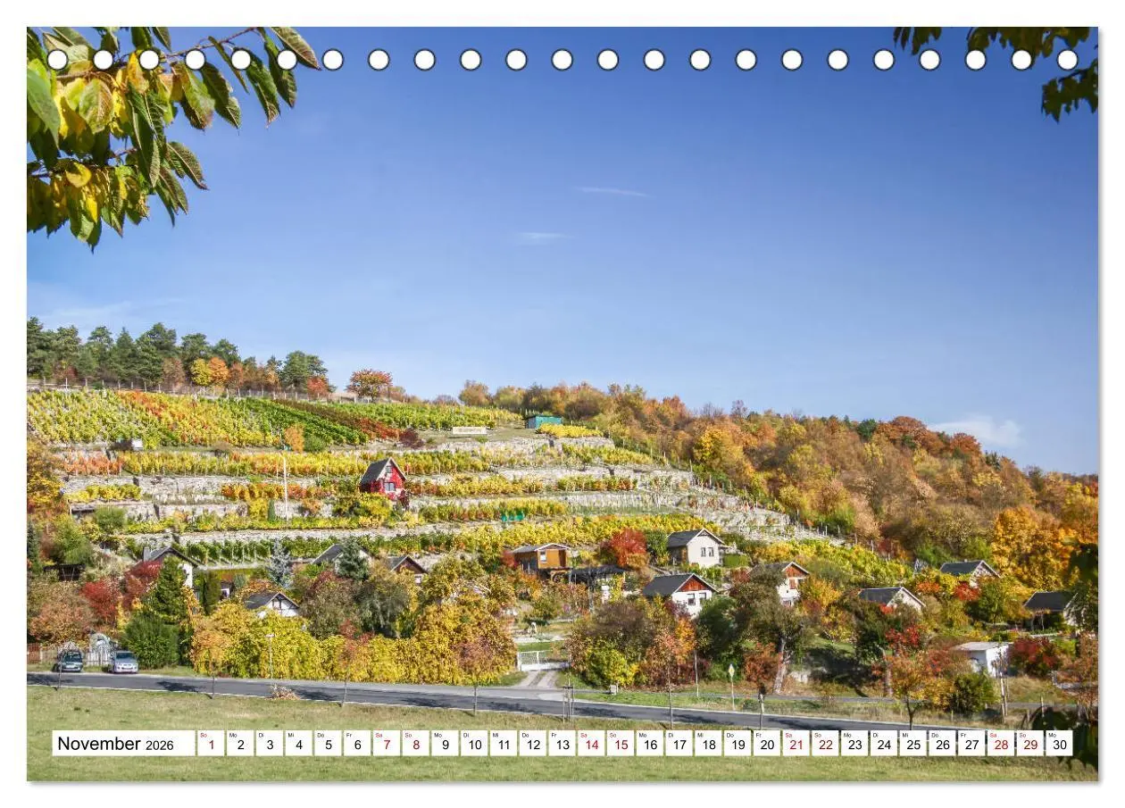 Bild: 9783457770115 | Weinberge um Jena (Tischkalender 2026 DIN A5 quer), CALVENDO...