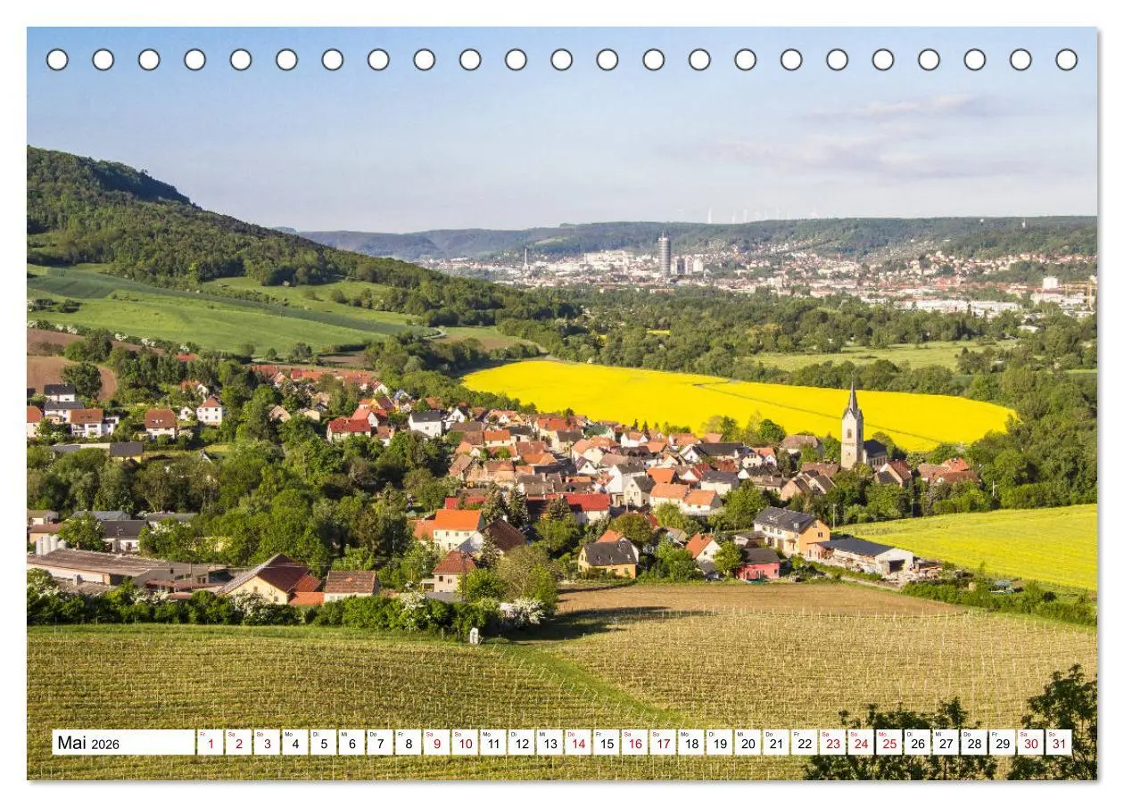 Bild: 9783457770115 | Weinberge um Jena (Tischkalender 2026 DIN A5 quer), CALVENDO...