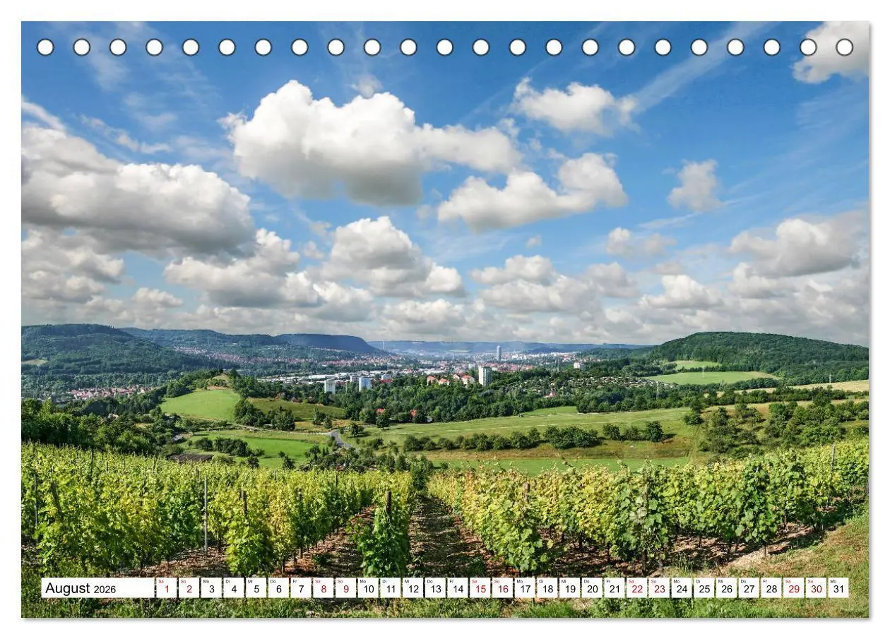 Bild: 9783457770115 | Weinberge um Jena (Tischkalender 2026 DIN A5 quer), CALVENDO...