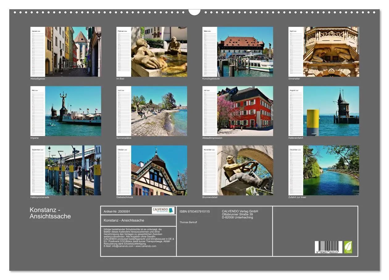 Bild: 9783457910115 | Konstanz - Ansichtssache (Wandkalender 2026 DIN A2 quer), CALVENDO...