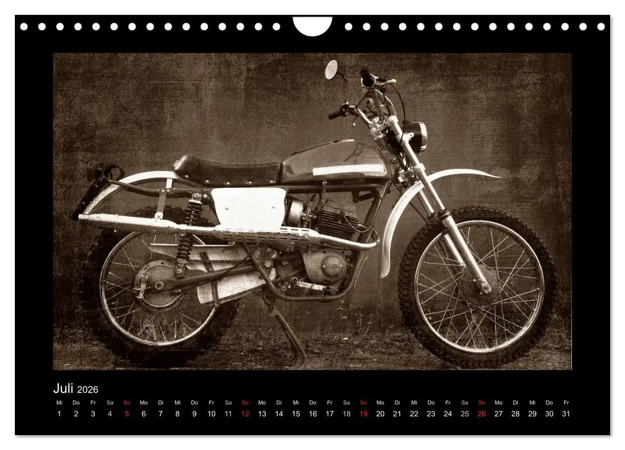 Bild: 9783516240115 | Motorrad Oldtimer (Wandkalender 2026 DIN A4 quer), CALVENDO...