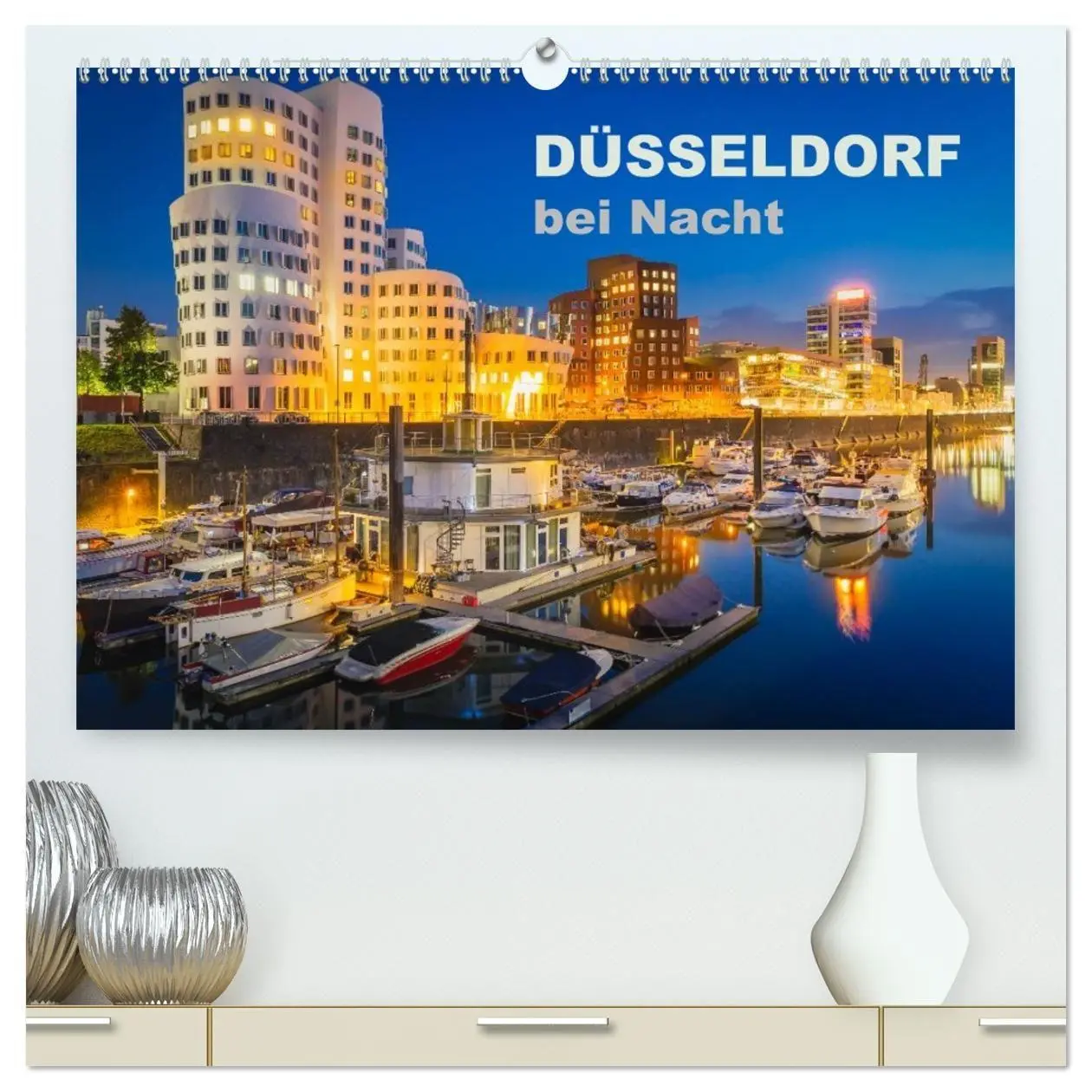 Cover: 9783594080115 | Düsseldorf bei Nacht (hochwertiger Premium Wandkalender 2027 DIN A2...
