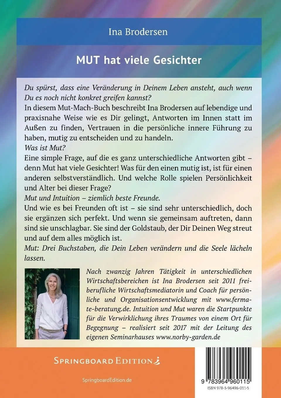 Rückseite: 9783964960115 | Mut hat viele Gesichter | Drei Buchstaben, die dein Leben verändern