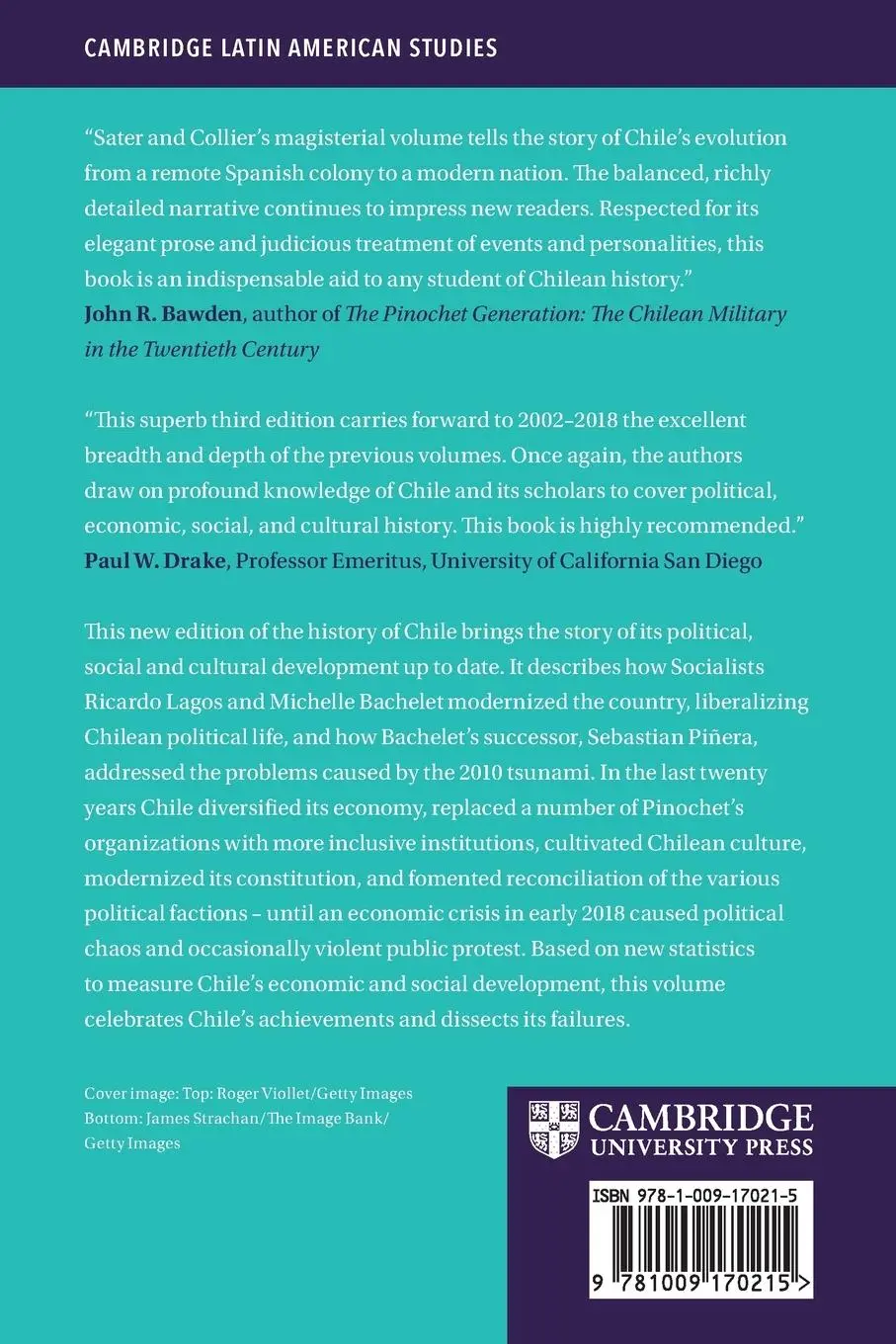 Rückseite: 9781009170215 | A History of Chile 1808-2018 | William F Sater (u. a.) | Taschenbuch