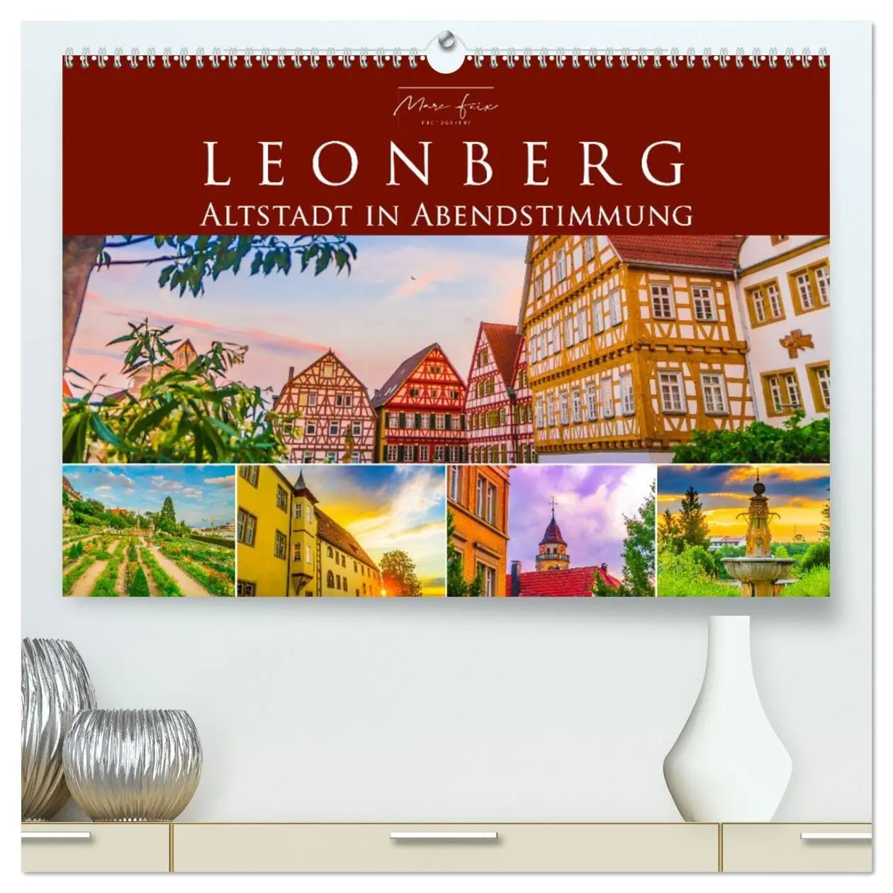 Cover: 9783457690215 | Leonberg - Altstadt in Abendstimmung (hochwertiger Premium...