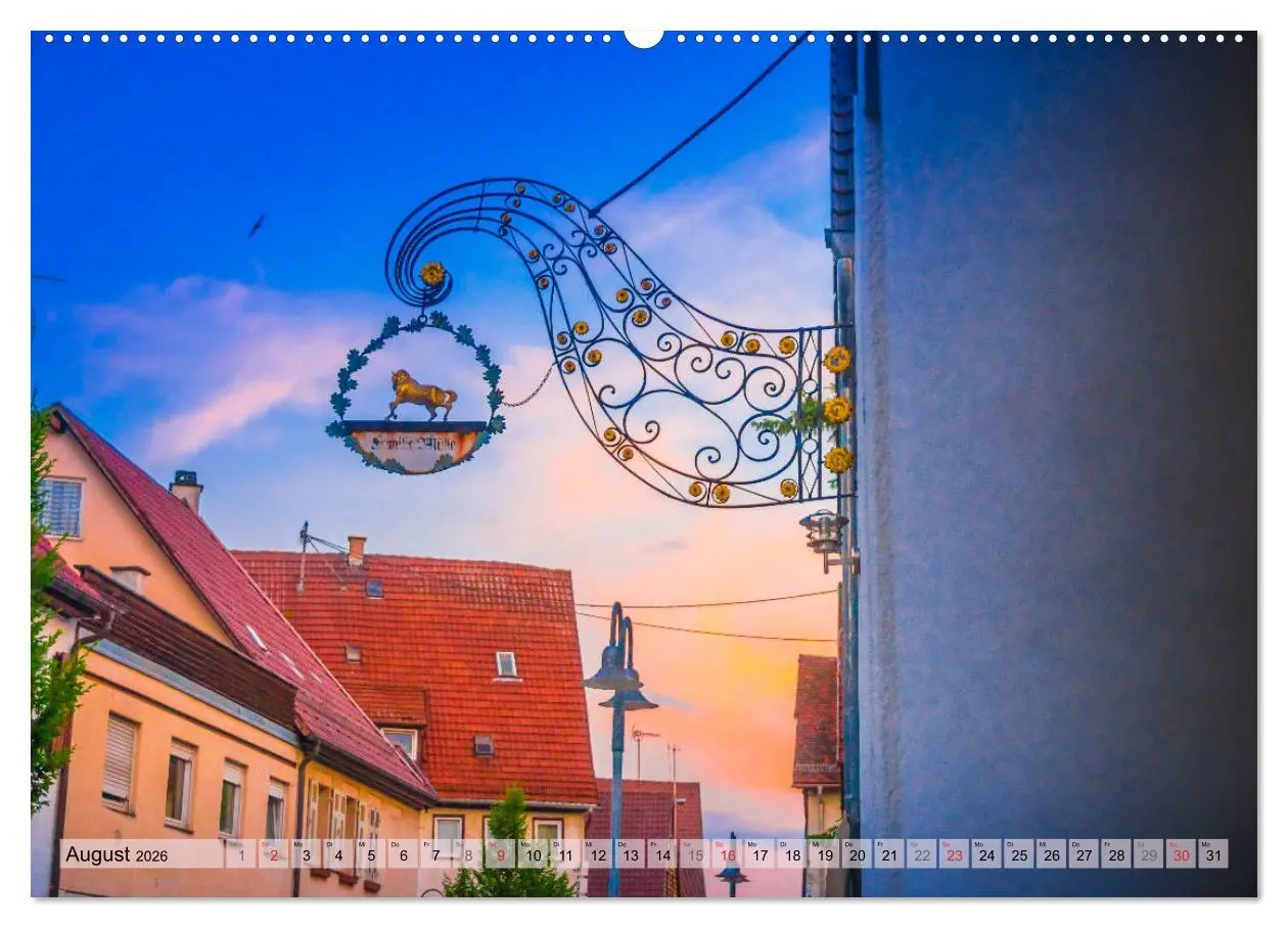 Bild: 9783457690215 | Leonberg - Altstadt in Abendstimmung (hochwertiger Premium...