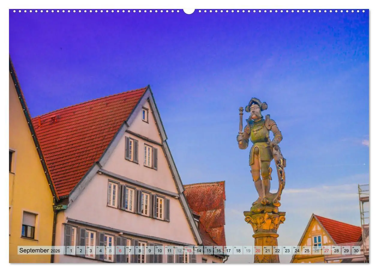Bild: 9783457690215 | Leonberg - Altstadt in Abendstimmung (hochwertiger Premium...