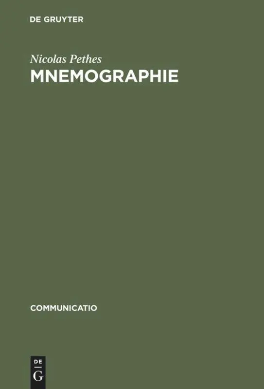 Cover: 9783484630215 | Mnemographie | Nicolas Pethes | Buch | VIII | Deutsch | 1999