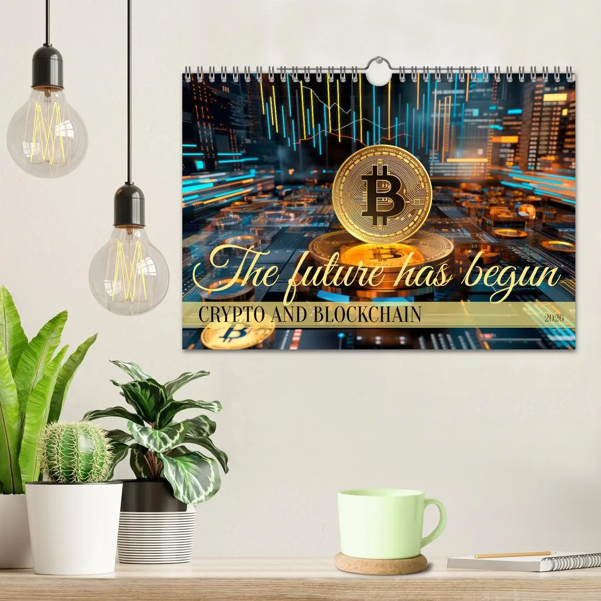 Bild: 9783516540215 | Crypto and Blockchain THE FUTURE HAS BEGUN (Wall Calendar 2026 DIN...