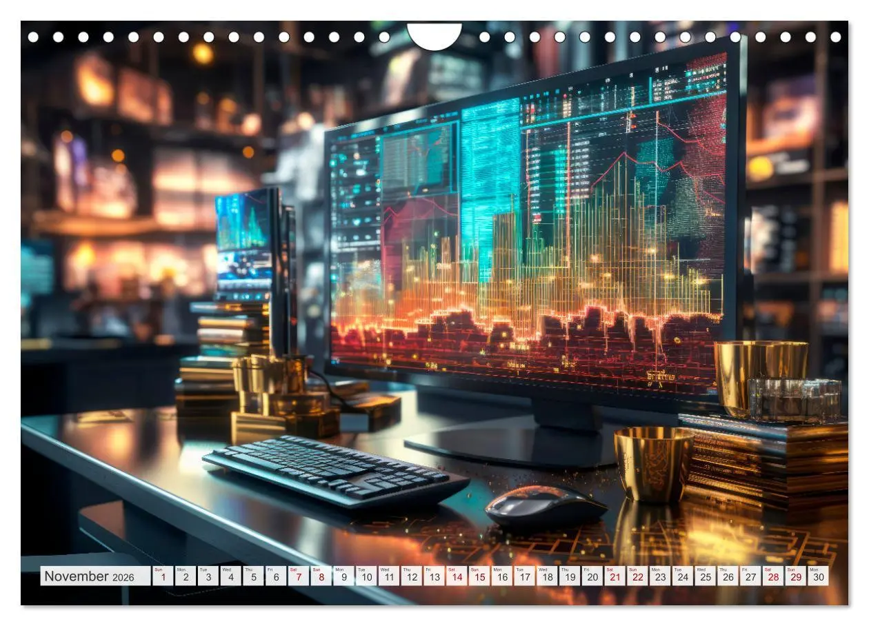 Bild: 9783516540215 | Crypto and Blockchain THE FUTURE HAS BEGUN (Wall Calendar 2026 DIN...