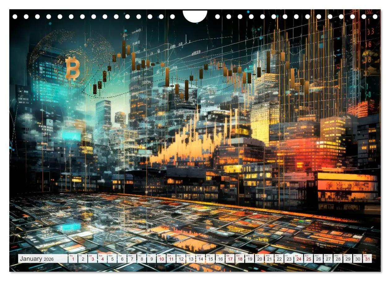 Bild: 9783516540215 | Crypto and Blockchain THE FUTURE HAS BEGUN (Wall Calendar 2026 DIN...