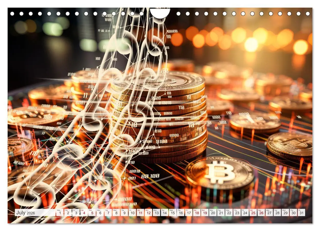 Bild: 9783516540215 | Crypto and Blockchain THE FUTURE HAS BEGUN (Wall Calendar 2026 DIN...
