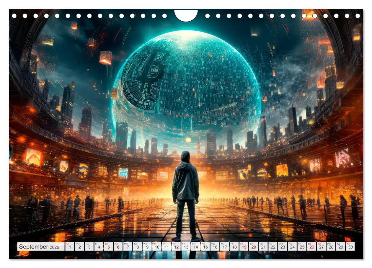 Bild: 9783516540215 | Crypto and Blockchain THE FUTURE HAS BEGUN (Wall Calendar 2026 DIN...