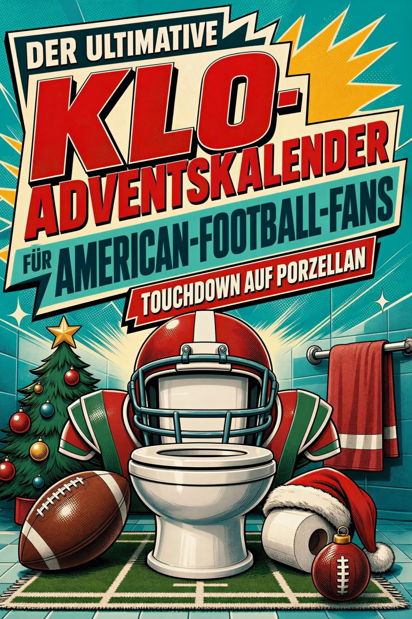 Cover: 9783696110215 | Der ultimative Klo-Adventskalender für American-Football-Fans | Buch
