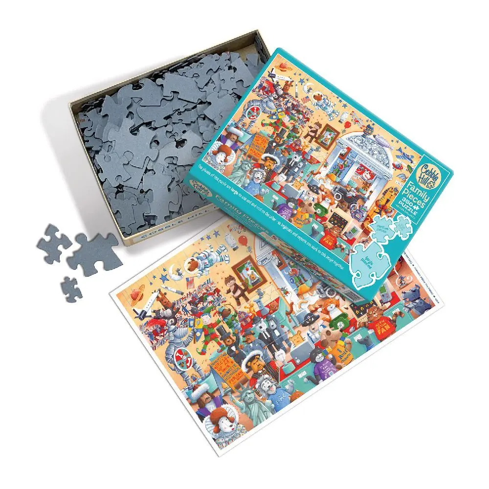 Bild: 625012470315 | Cobble Hill Katzen und Hunde Museum 350 Teile | Spiel | In Spielebox
