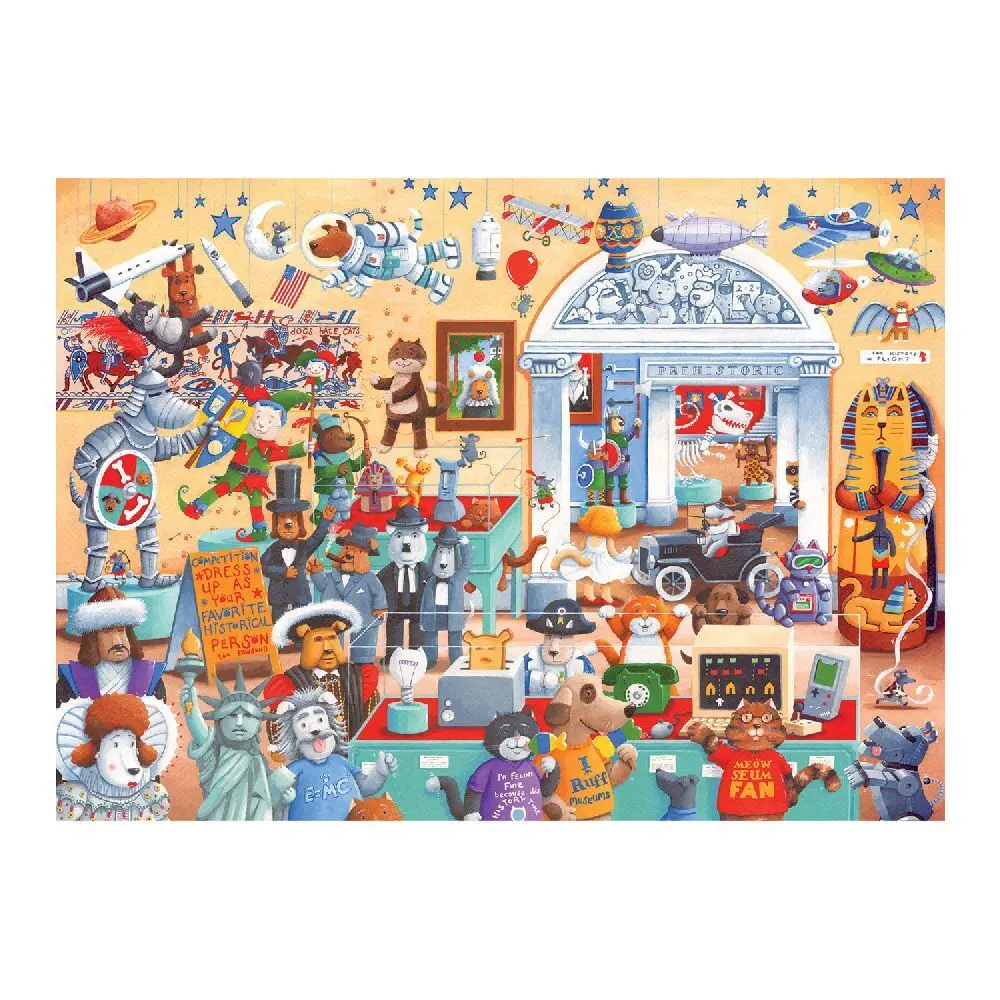 Bild: 625012470315 | Cobble Hill Katzen und Hunde Museum 350 Teile | Spiel | In Spielebox