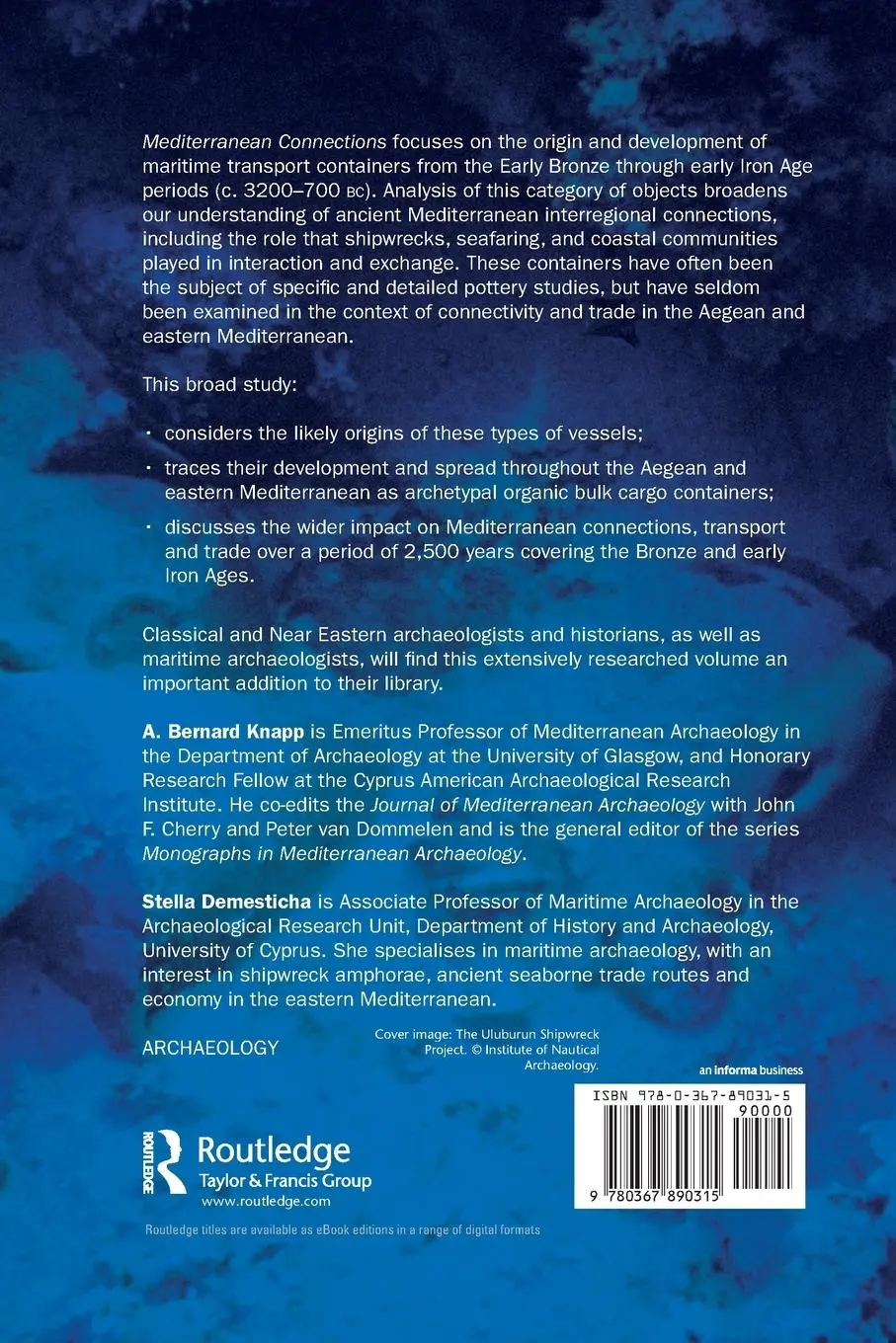 Rückseite: 9780367890315 | Mediterranean Connections | A. Knapp (u. a.) | Taschenbuch | Englisch