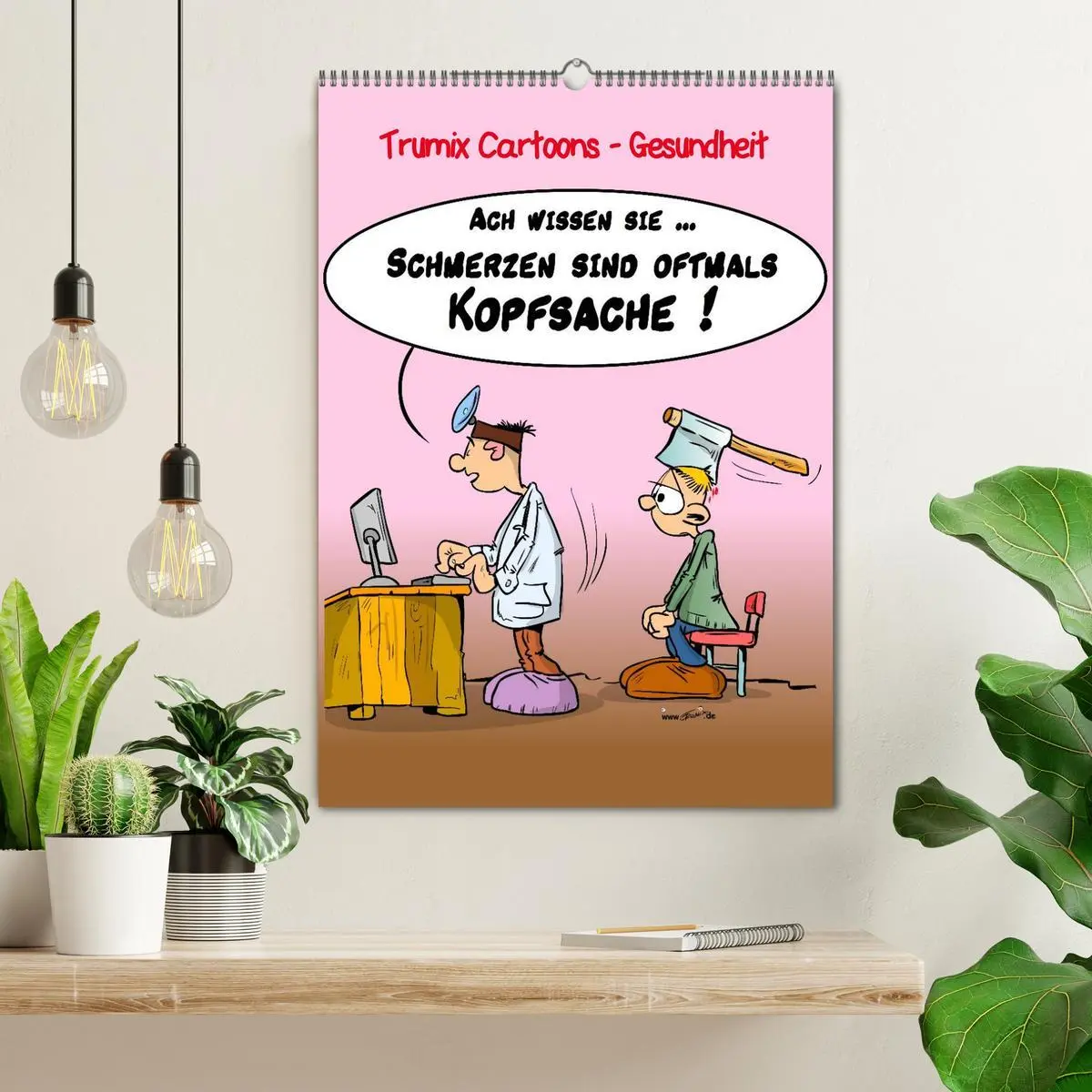 Bild: 9783516450415 | Trumix Cartoons - Gesundheit (Wandkalender 2026 DIN A2 hoch),...