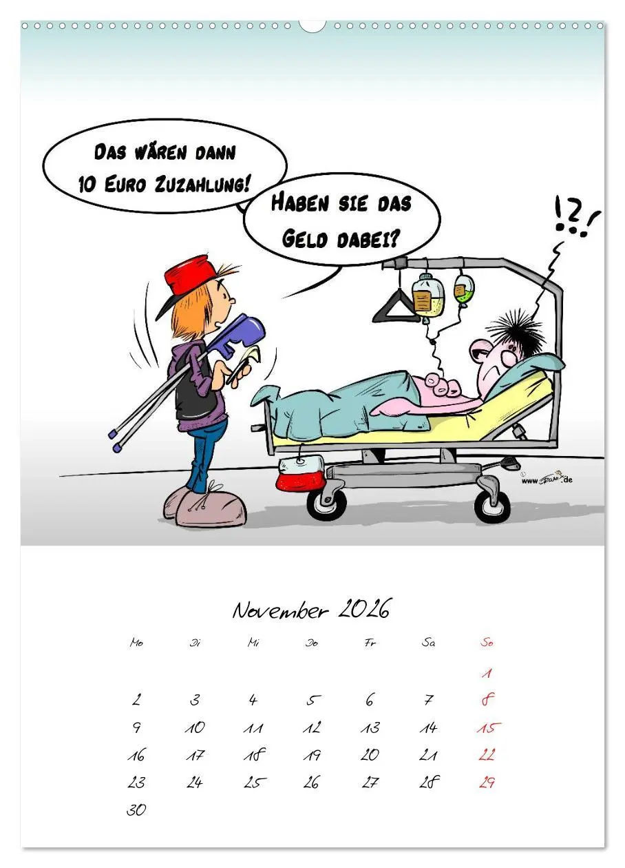 Bild: 9783516450415 | Trumix Cartoons - Gesundheit (Wandkalender 2026 DIN A2 hoch),...