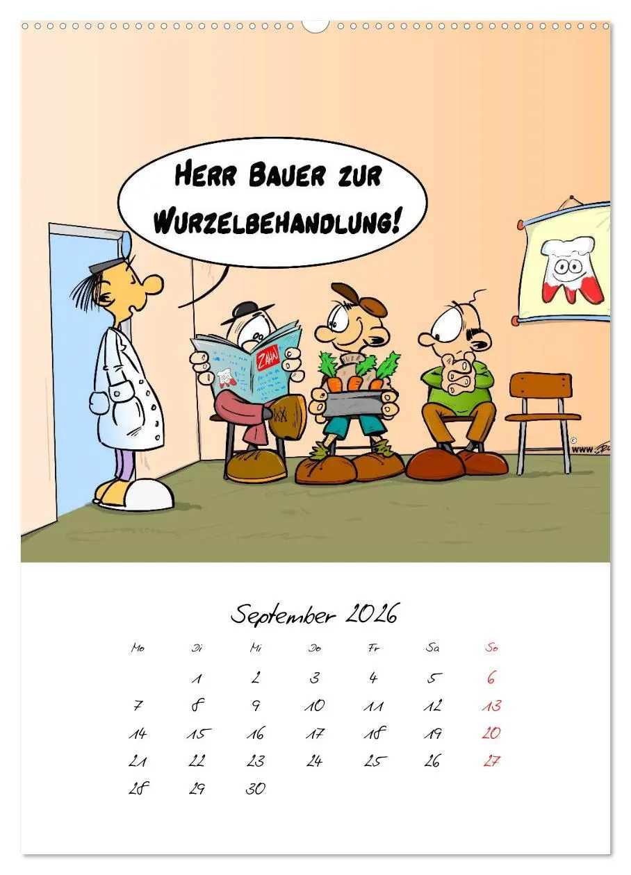 Bild: 9783516450415 | Trumix Cartoons - Gesundheit (Wandkalender 2026 DIN A2 hoch),...