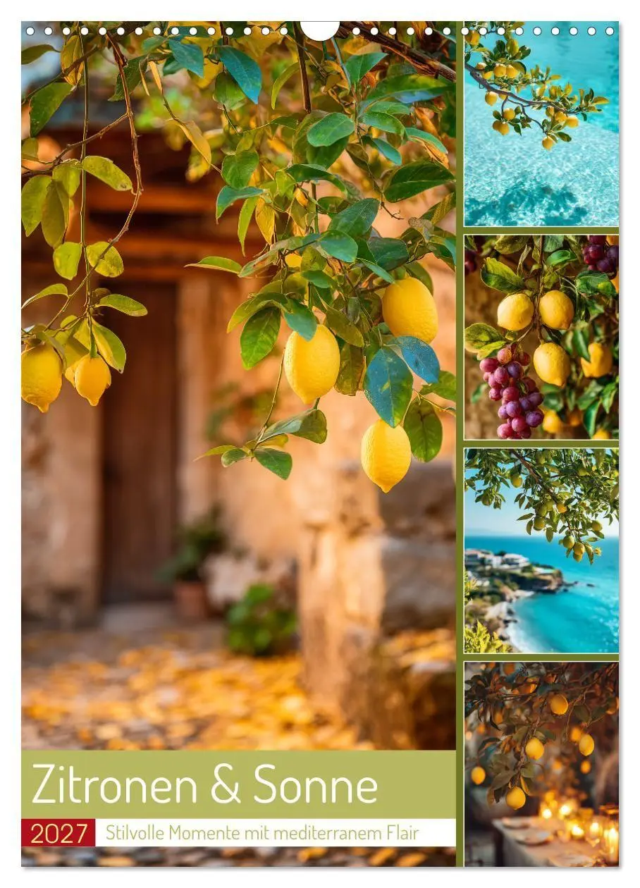 Cover: 9783516760415 | Zitronen &amp; Sonne (Wandkalender 2027 DIN A3 hoch), CALVENDO...