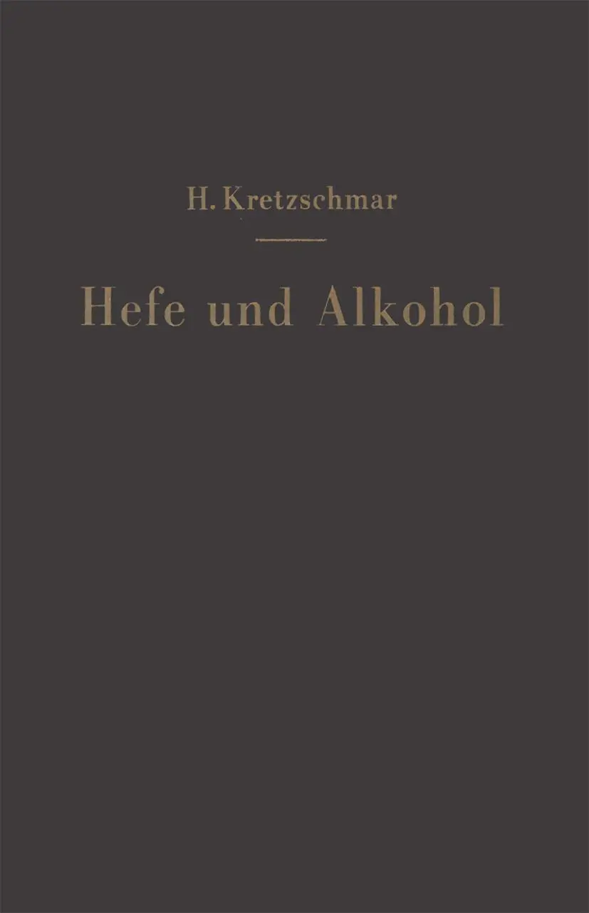 Cover: 9783642490415 | Hefe und Alkohol sowie andere Gärungsprodukte | Hermann Kretzschmar