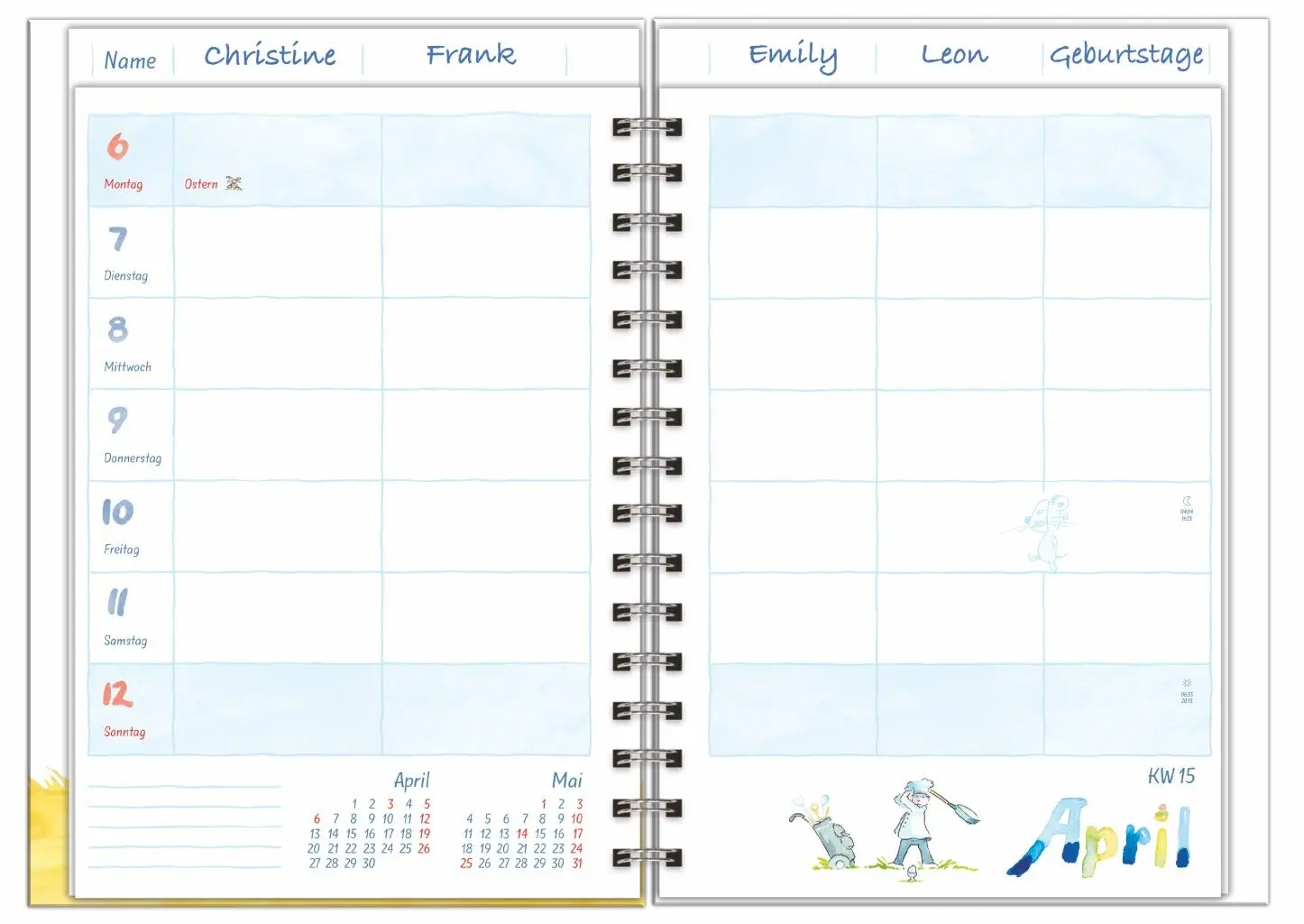 Bild: 9783756410415 | Helme Heine: Familienplaner-Buch A5 2026 | Heine Helme | Taschenbuch