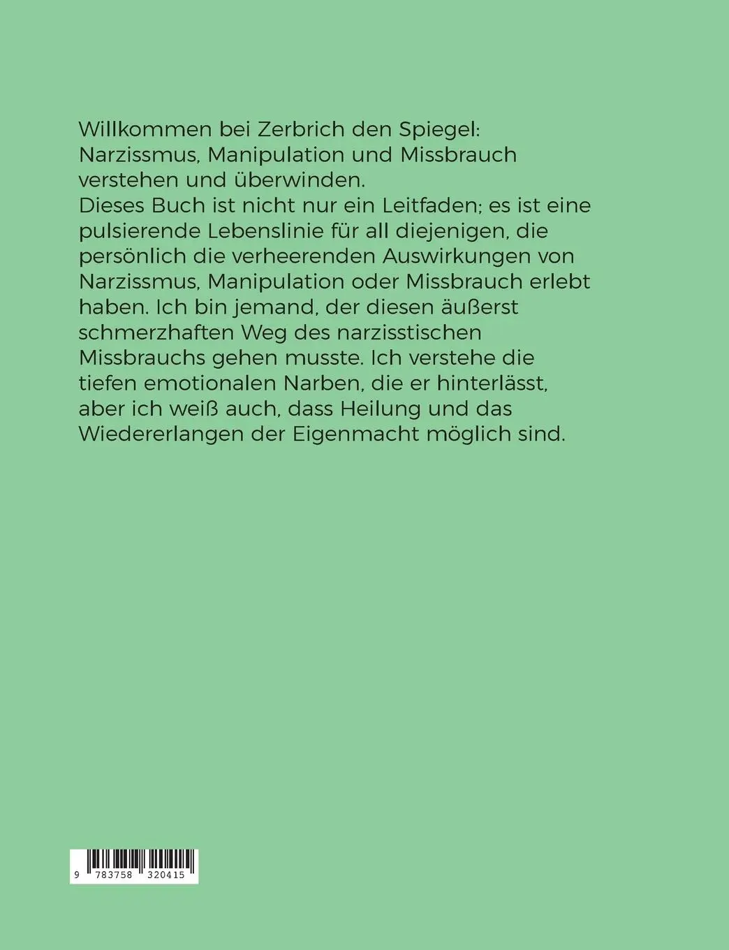 Rückseite: 9783758320415 | Zerbrich den Spiegel | Nadine Simmerock | Taschenbuch | Paperback