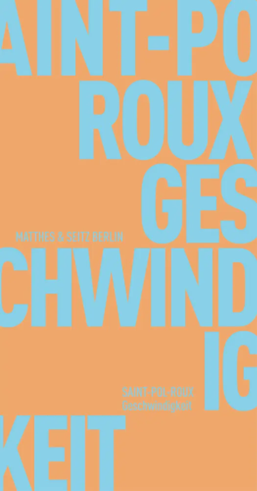 Cover: 9783882210415 | Geschwindigkeit | Saint-Pol-Roux | Taschenbuch | 126 S. | Deutsch