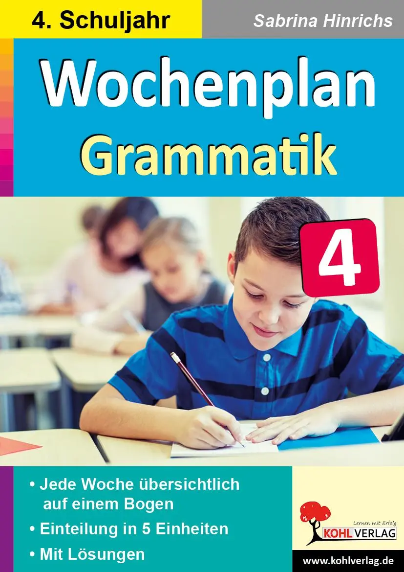 Cover: 9783985580415 | Wochenplan Grammatik / Klasse 4 | Autorenteam Kohl-Verlag | Buch