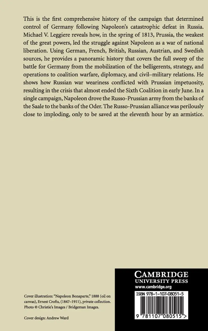 Rückseite: 9781107080515 | Napoleon and the Struggle for Germany | Michael V. Leggiere | Buch