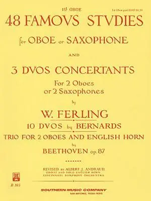 Cover: 9781581060515 | 48 Famous Studies, (1st and 3rd Part): Oboe | Franz Wilhelm Ferling