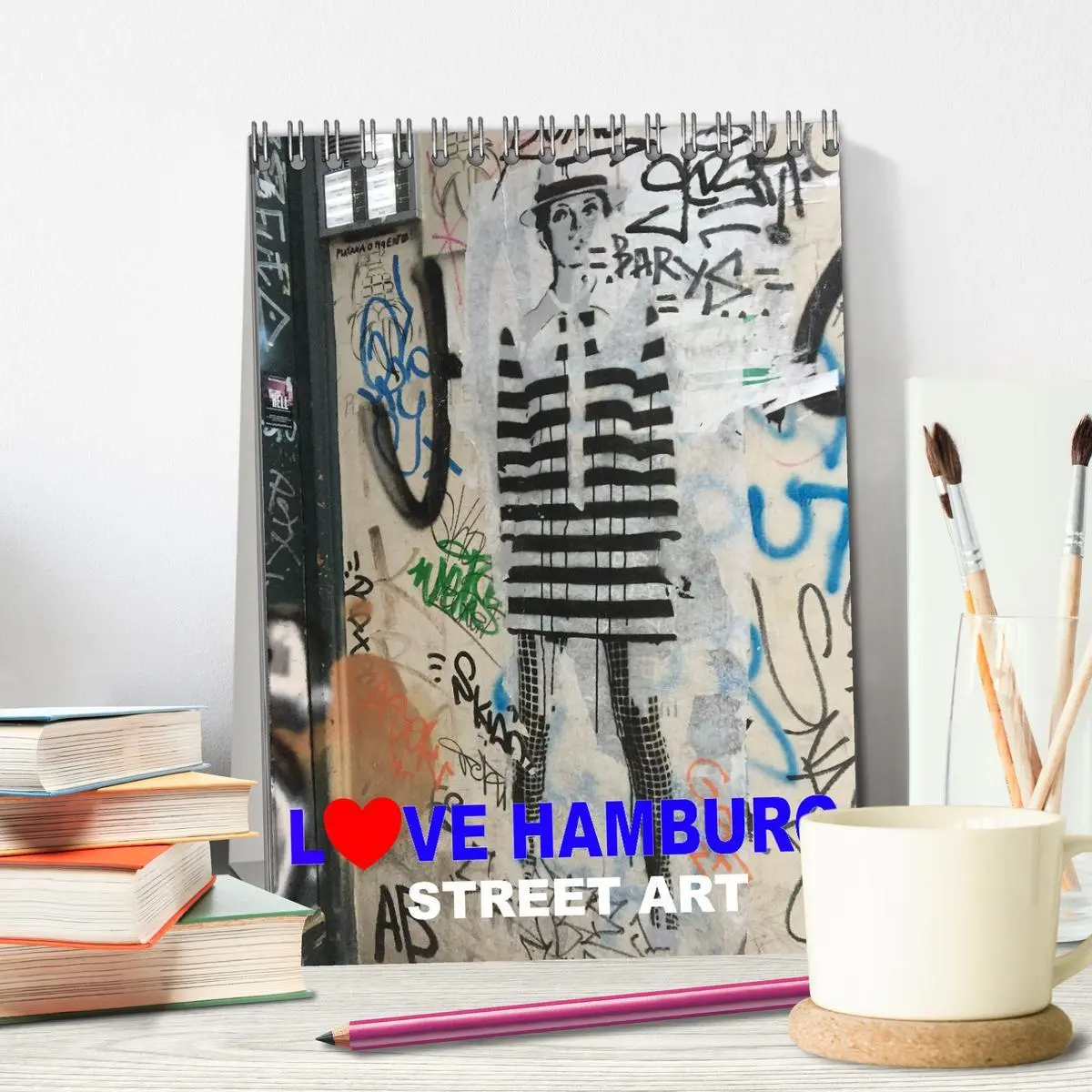 Bild: 9783516370515 | LOVE HAMBURG - STREET ART (Tischkalender 2026 DIN A5 hoch),...