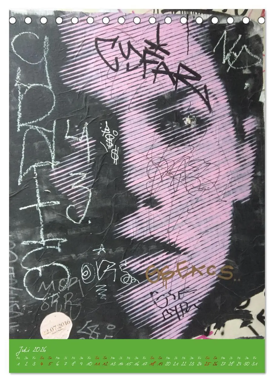 Bild: 9783516370515 | LOVE HAMBURG - STREET ART (Tischkalender 2026 DIN A5 hoch),...