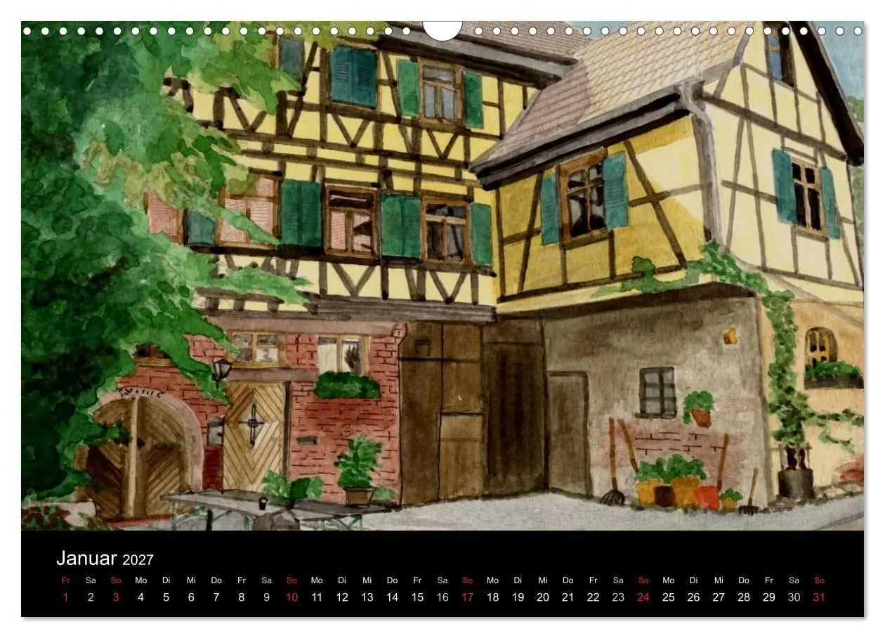 Bild: 9783594110515 | Deutschland in Aquarell (Wandkalender 2027 DIN A3 quer), CALVENDO...