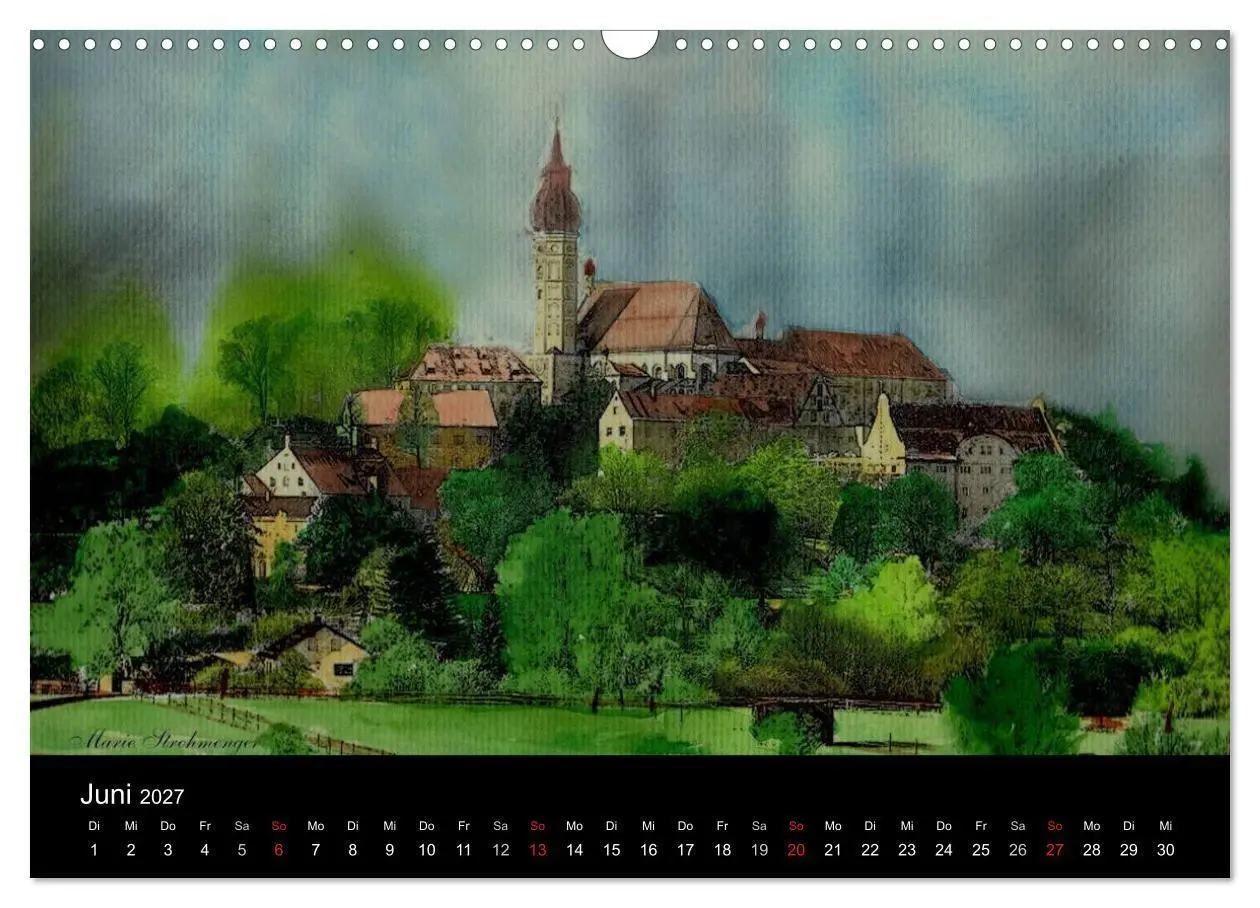Bild: 9783594110515 | Deutschland in Aquarell (Wandkalender 2027 DIN A3 quer), CALVENDO...